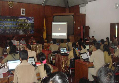 Pelatihan Website WWW.BANGLIKAB.GO.ID dan Sub Domain SKPD